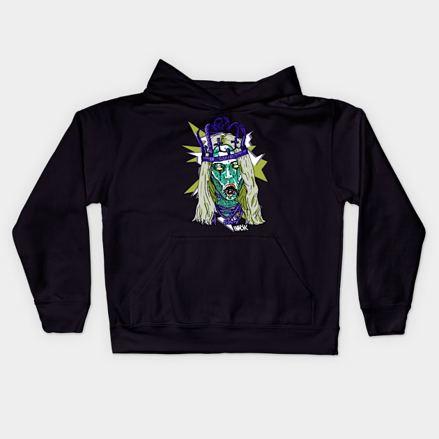 Copy of HALLOWEEN HORROR QUEEN1 Kids Hoodie by INOMUSIKI